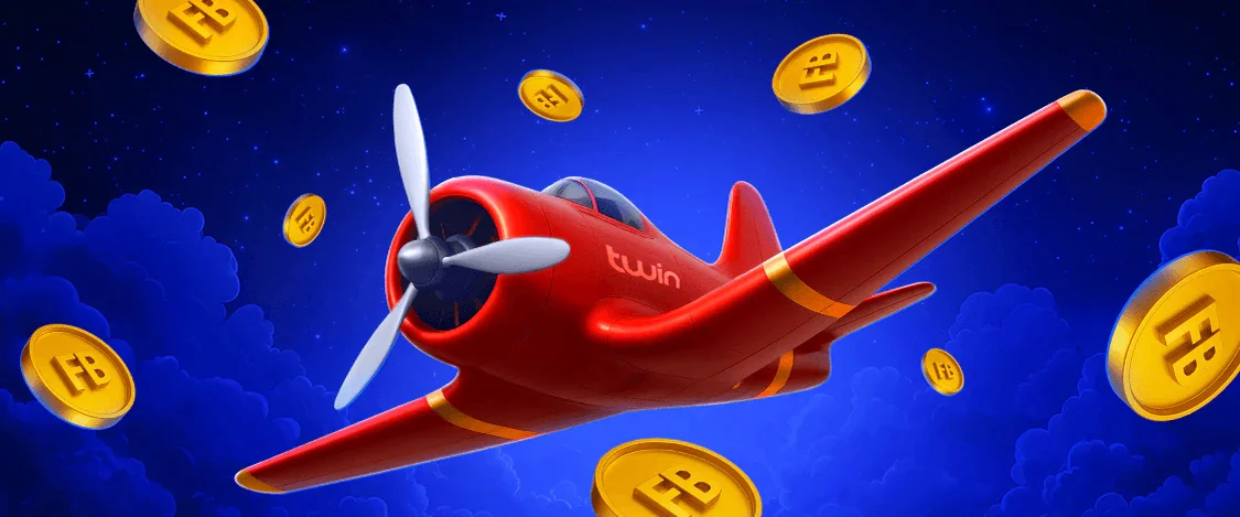 Rött flygplan över molnen