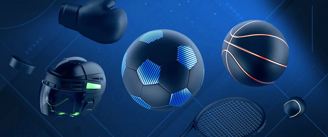 Bollar från fotboll, tennis och basket